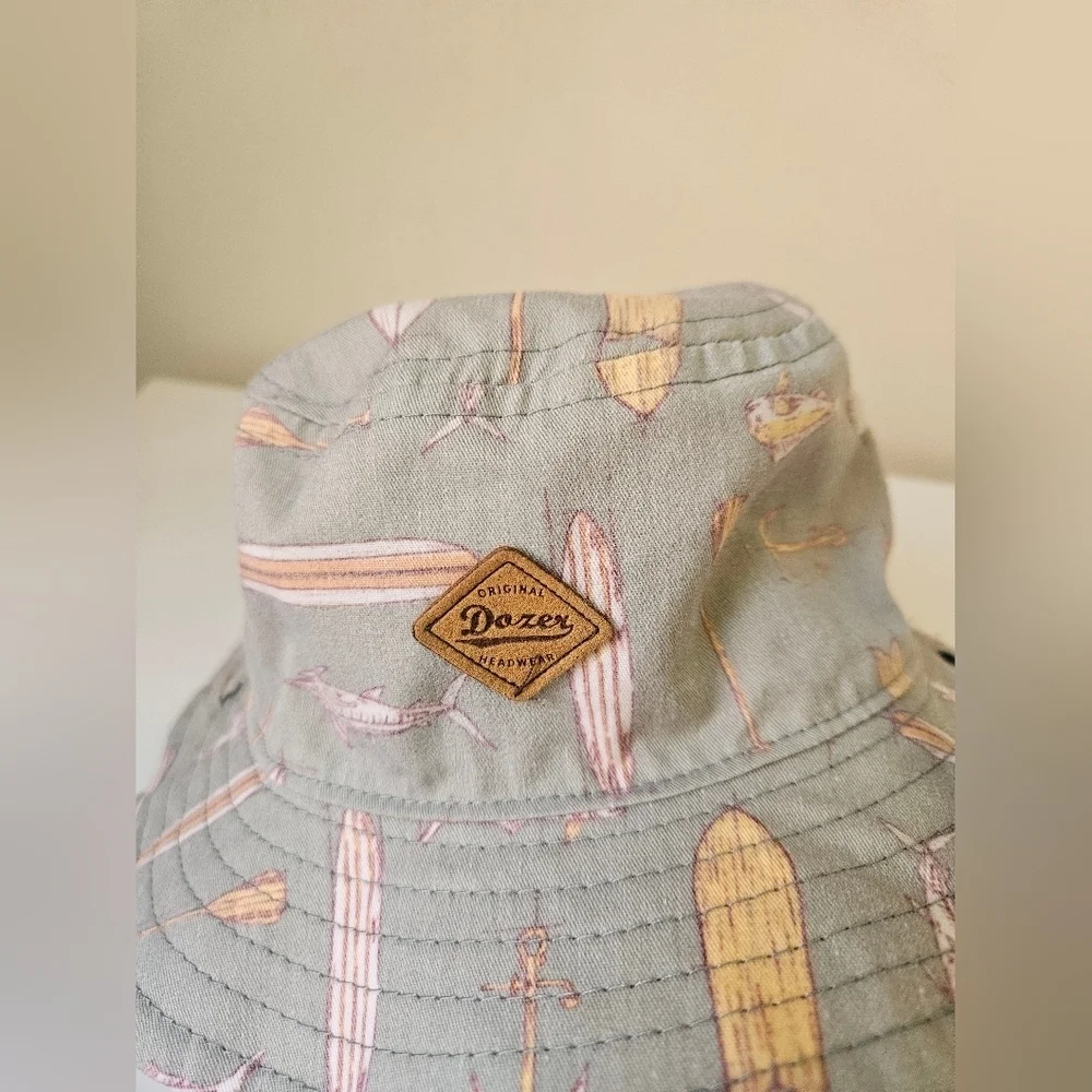 Dozer -Baby Boy Bucket Hat  0-12 Months  Colorful Pattern 100% Cotton Reversible